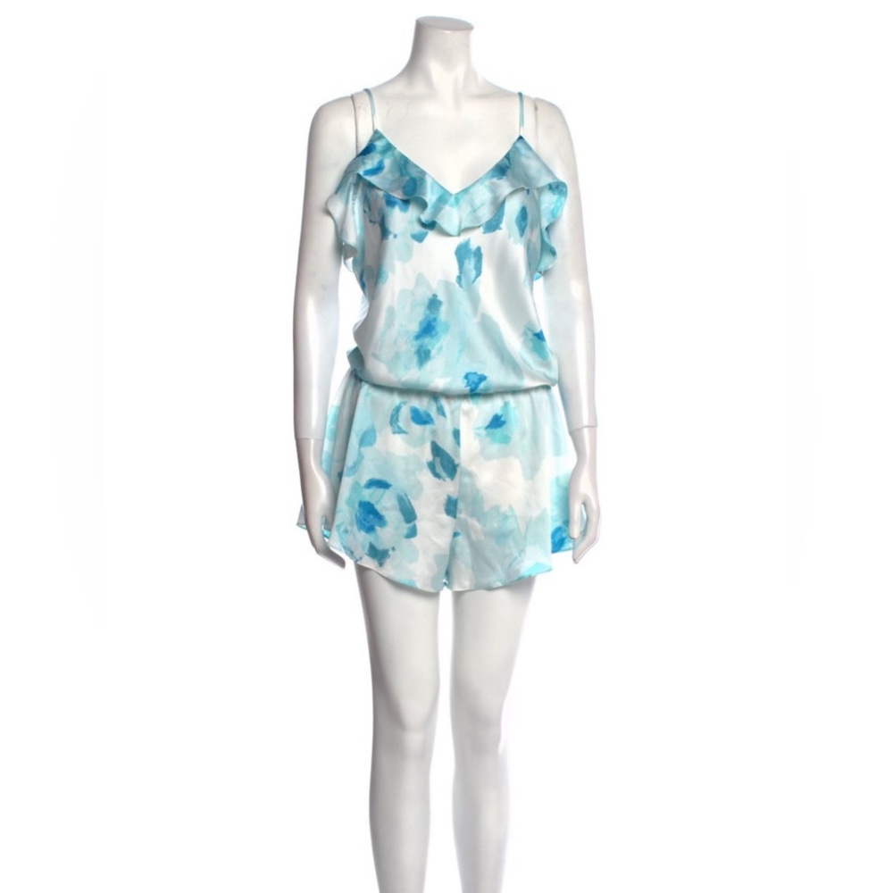 Kate Spade blue cloud romper Medium